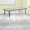 Flash Furniture Rectangle 28 W, 47.5 L, 30.25 H, Chrome, Laminate, Particleboard, Steel, Grey XU-A3048-CON-GY-T-A-GG - alternate 1